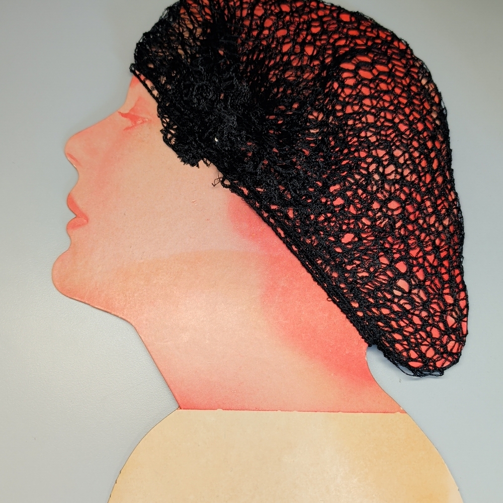 Vintage Display For Black Hairnets